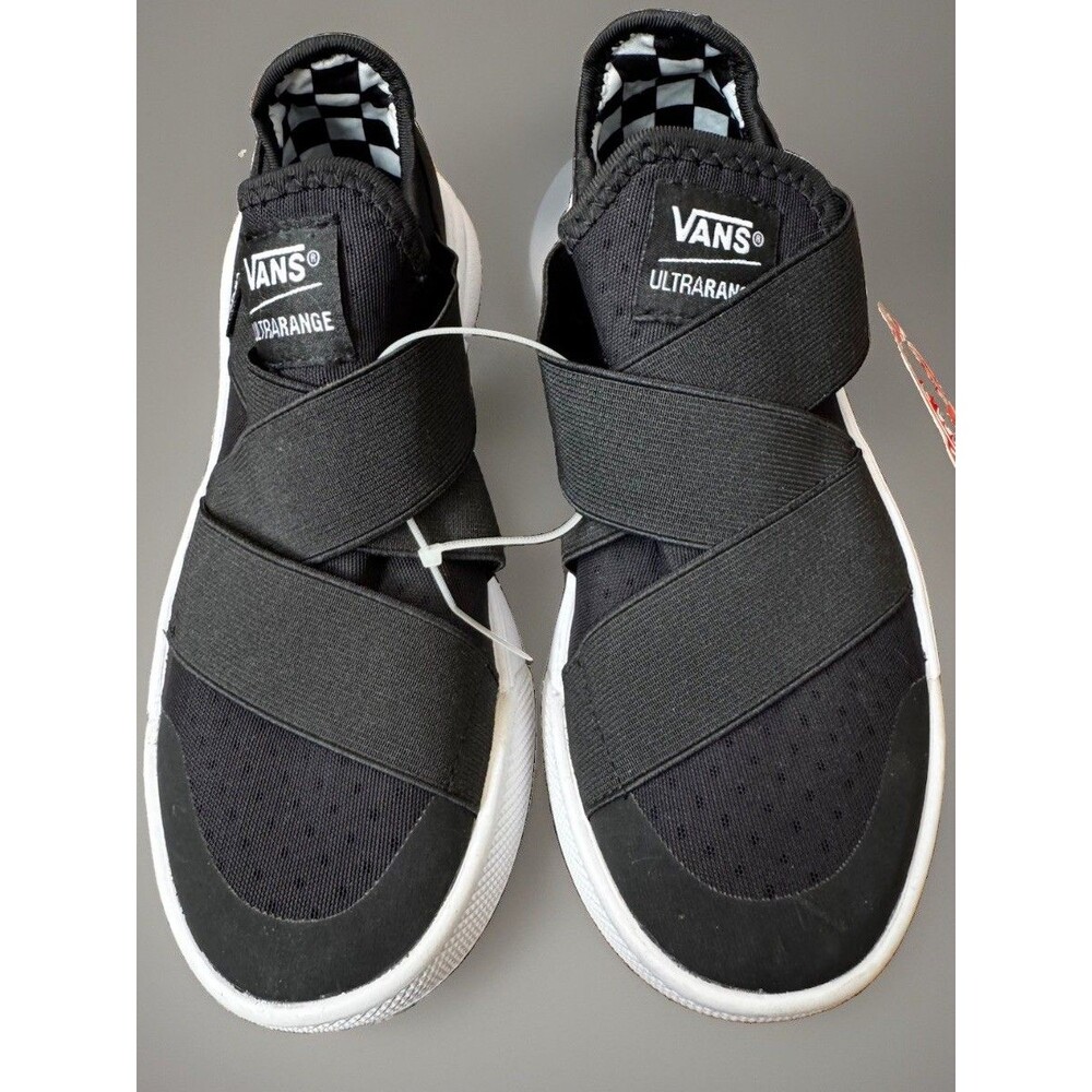 NWOB VANS UltraRange Slip-On Black Low Top M4 W5.5